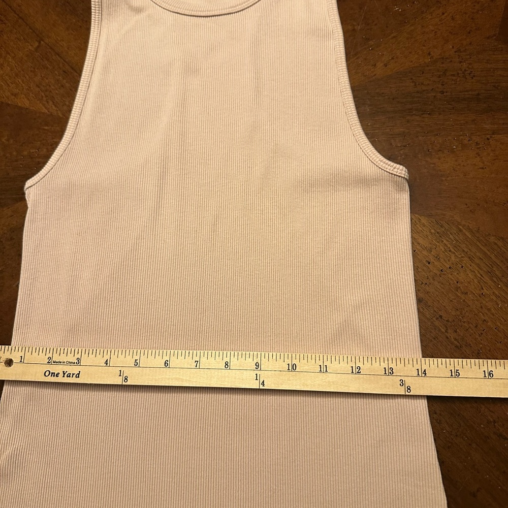 rag & bone Pale Pink Ribbed Tank Maxi Dress Small - Picture 4 of 9